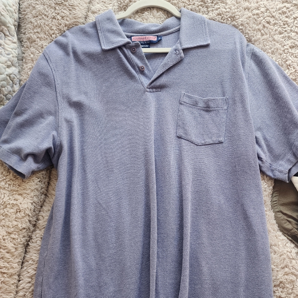 light blue polo